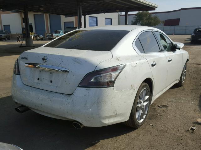 1N4AA5AP5EC461894 - 2014 NISSAN MAXIMA S WHITE photo 4