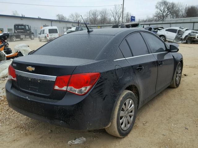 1G1PC5SH7B7117146 - 2011 CHEVROLET CRUZE LS BLACK photo 4