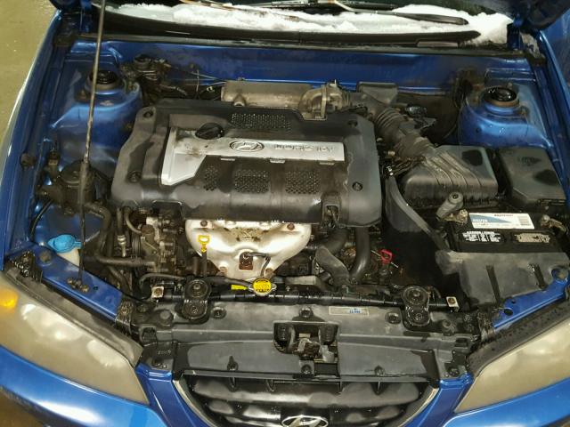 KMHDN46DX4U858445 - 2004 HYUNDAI ELANTRA GL BLUE photo 7