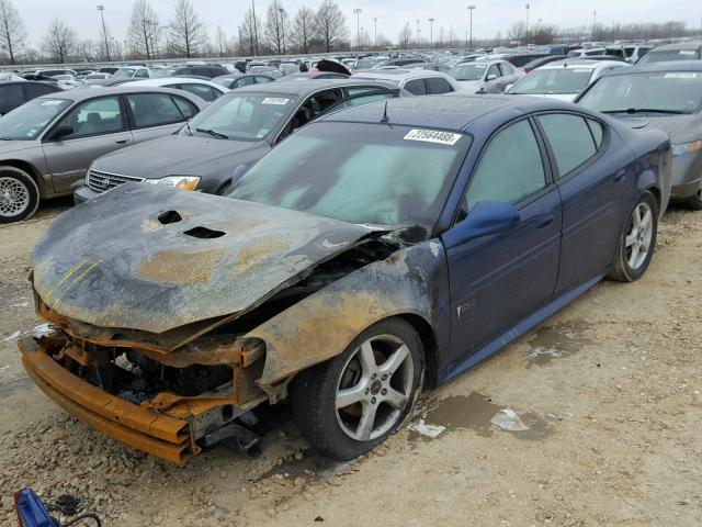 2G2WR524X41352904 - 2004 PONTIAC GRAND PRIX BLUE photo 2