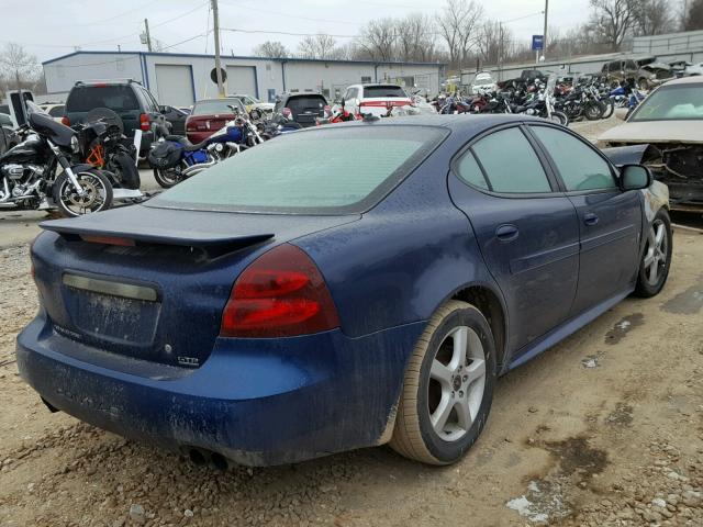 2G2WR524X41352904 - 2004 PONTIAC GRAND PRIX BLUE photo 4