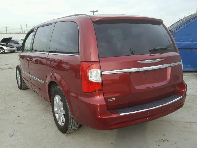 2C4RC1BG6ER441529 - 2014 CHRYSLER TOWN & COU RED photo 3