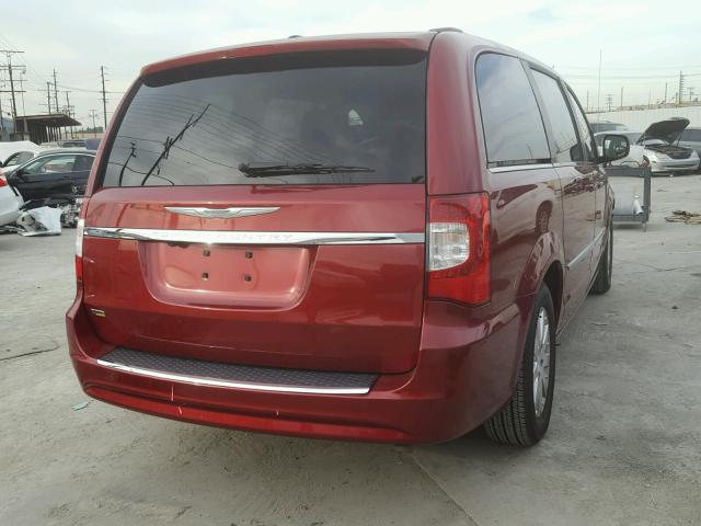 2C4RC1BG6ER441529 - 2014 CHRYSLER TOWN & COU RED photo 4