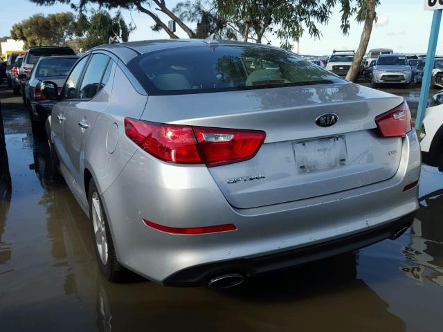 KNAGM4A71E5521435 - 2014 KIA OPTIMA LX SILVER photo 3