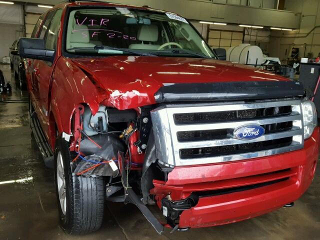 1FMFU16518LA32713 - 2008 FORD EXPEDITION RED photo 1