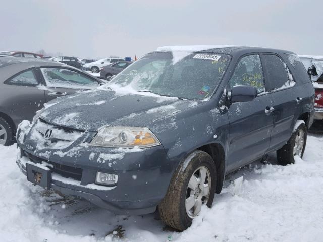 2HNYD18275H556919 - 2005 ACURA MDX GRAY photo 2