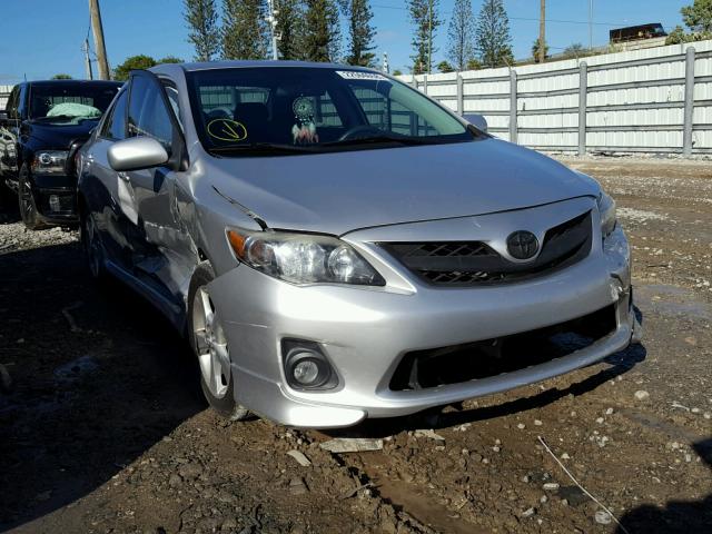 2T1BU4EE9BC666050 - 2011 TOYOTA COROLLA BA SILVER photo 1