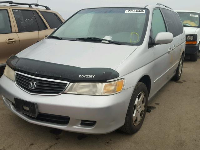 2HKRL18611H564337 - 2001 HONDA ODYSSEY EX SILVER photo 2