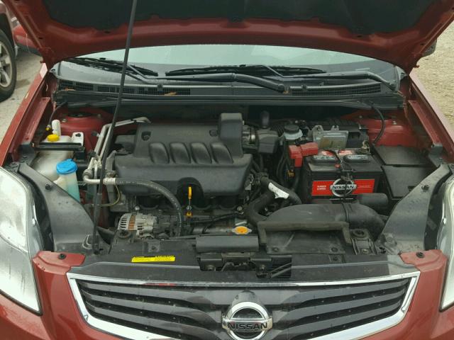 3N1AB6AP9BL696959 - 2011 NISSAN SENTRA 2.0 RED photo 7