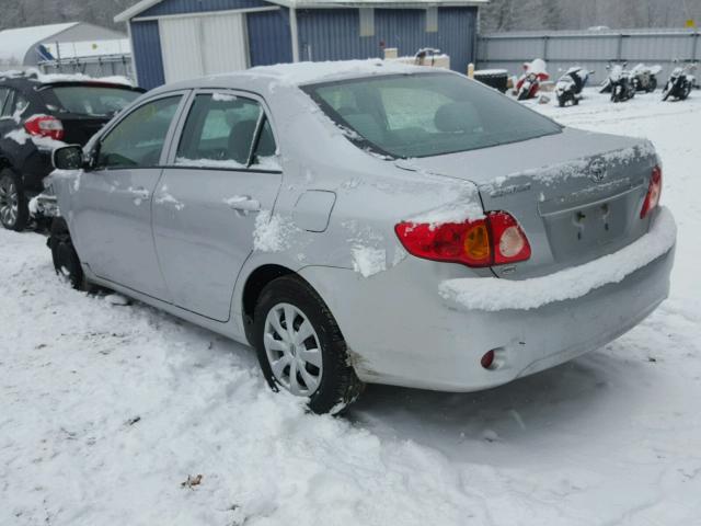 1NXBU4EE3AZ229254 - 2010 TOYOTA COROLLA BA GRAY photo 3