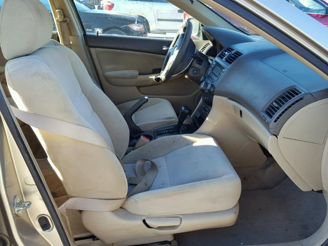 3HGCM56384G700254 - 2004 HONDA ACCORD LX TAN photo 5