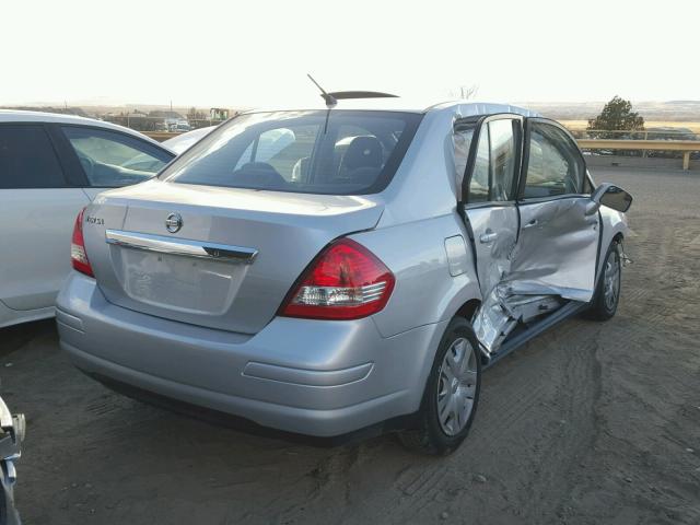 3N1BC1AP3BL377397 - 2011 NISSAN VERSA S SILVER photo 4