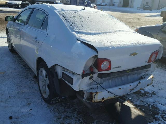 1G1ZG57B294200626 - 2009 CHEVROLET MALIBU LS WHITE photo 3