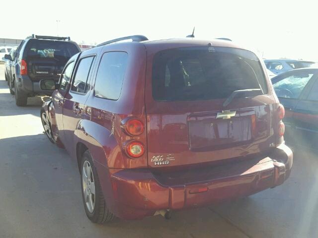 3GNCA13D38S724453 - 2008 CHEVROLET HHR LS RED photo 3