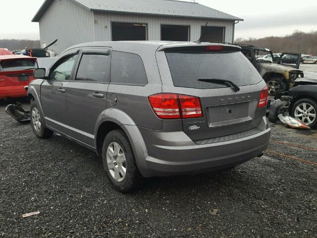 3C4PDCAB6CT203731 - 2012 DODGE JOURNEY SE GRAY photo 3