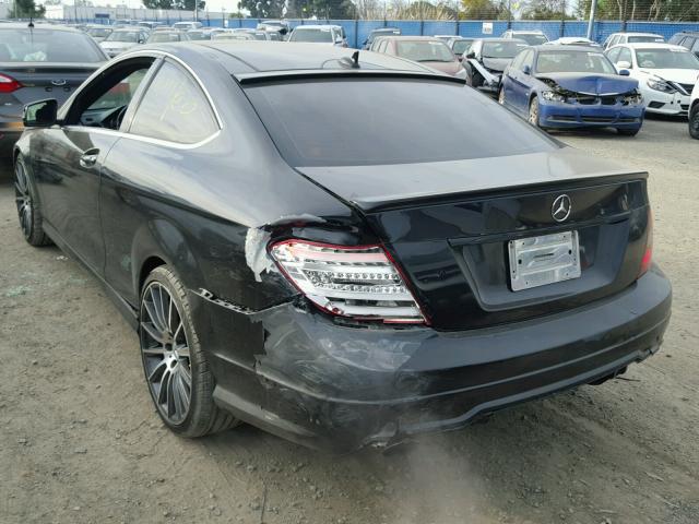 WDDGJ4HB7CF787433 - 2012 MERCEDES-BENZ C 250 BLACK photo 3