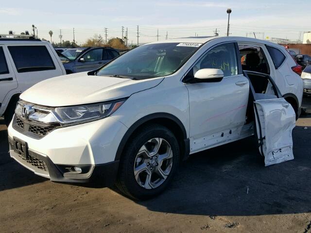 2HKRW1H55HH502108 - 2017 HONDA CR-V EX WHITE photo 2