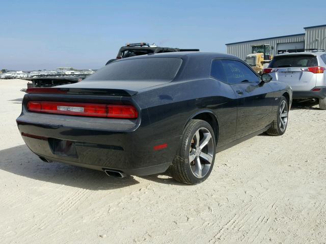 2C3CDYAG0EH218720 - 2014 DODGE CHALLENGER BLACK photo 4