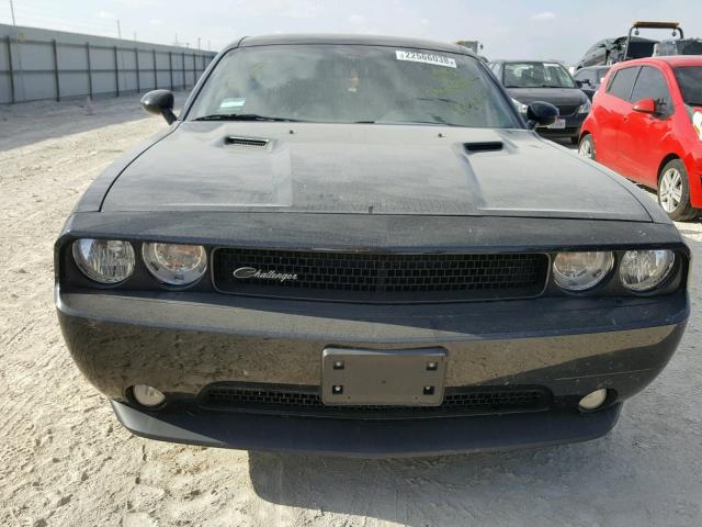 2C3CDYAG0EH218720 - 2014 DODGE CHALLENGER BLACK photo 9