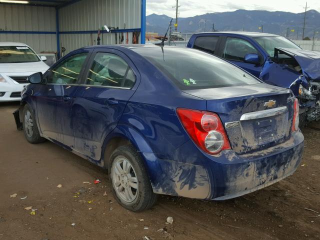 1G1JC5SG8E4219672 - 2014 CHEVROLET SONIC LT BLUE photo 3