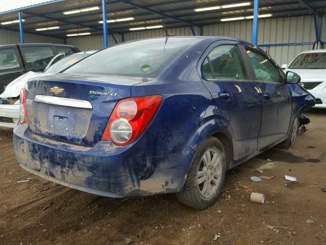 1G1JC5SG8E4219672 - 2014 CHEVROLET SONIC LT BLUE photo 4