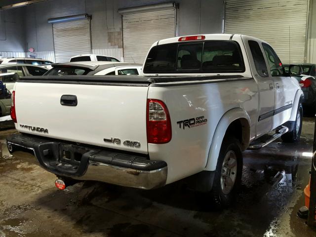 5TBBT44146S477233 - 2006 TOYOTA TUNDRA ACC WHITE photo 4