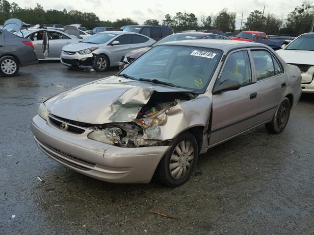 2T1BR12E3YC307340 - 2000 TOYOTA COROLLA VE BEIGE photo 2