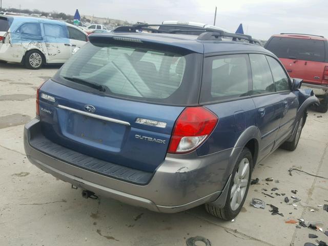 4S4BP62C887305341 - 2008 SUBARU OUTBACK 2. BLUE photo 4