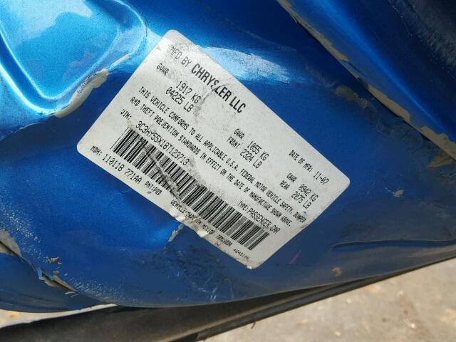 3C3HY55X18T123713 - 2008 CHRYSLER PT CRUISER BLUE photo 10