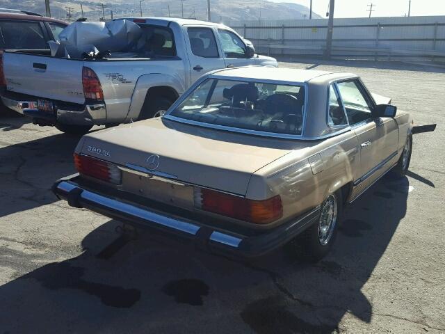 WDBBA45A7CB015911 - 1982 MERCEDES-BENZ 380 SL TAN photo 4