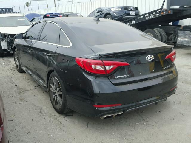 5NPE34AB4HH544990 - 2017 HYUNDAI SONATA SPO BLACK photo 3