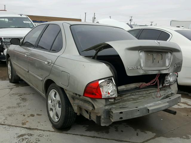 3N1CB51D64L860678 - 2004 NISSAN SENTRA 1.8 BROWN photo 3