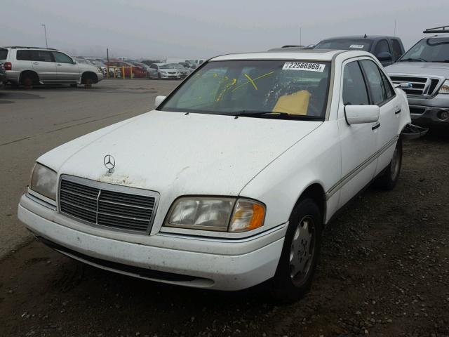 WDBHA23E9VA490893 - 1997 MERCEDES-BENZ C 230 WHITE photo 2