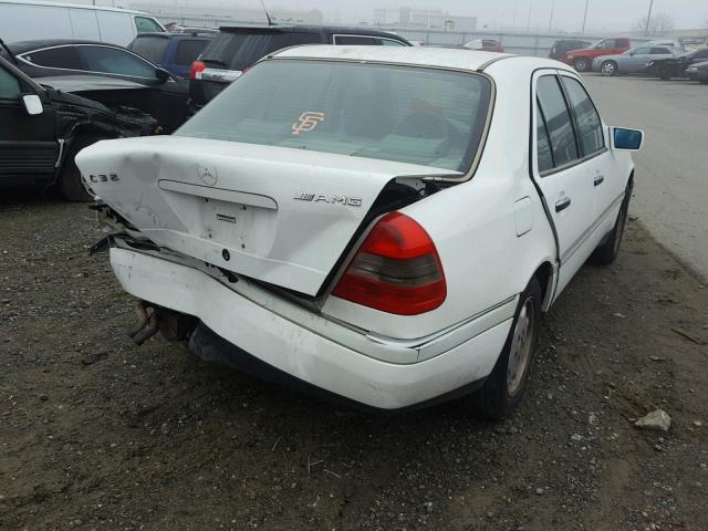 WDBHA23E9VA490893 - 1997 MERCEDES-BENZ C 230 WHITE photo 4