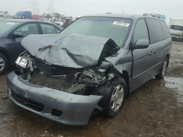 2HKRL1869YH579548 - 2000 HONDA ODYSSEY EX BLUE photo 2