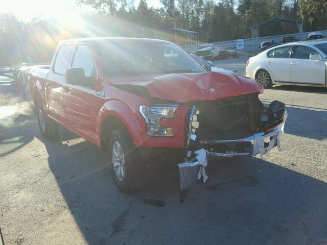 1FTEW1C83HKE32772 - 2017 FORD F150 SUPER RED photo 1