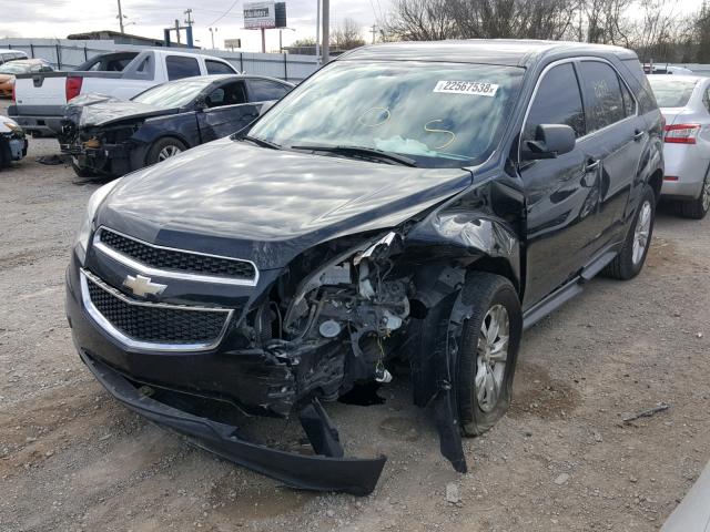 2CNALBEC4B6272440 - 2011 CHEVROLET EQUINOX LS BLACK photo 2