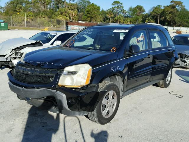 2CNDL13F966035419 - 2006 CHEVROLET EQUINOX LS BLACK photo 2