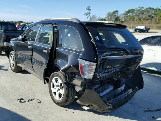 2CNDL13F966035419 - 2006 CHEVROLET EQUINOX LS BLACK photo 3