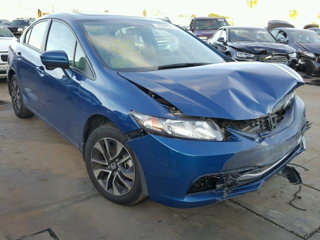 19XFB2F8XFE226642 - 2015 HONDA CIVIC EX BLUE photo 1