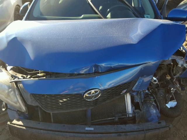 1NXBU4EE7AZ251337 - 2010 TOYOTA COROLLA BA BLUE photo 7