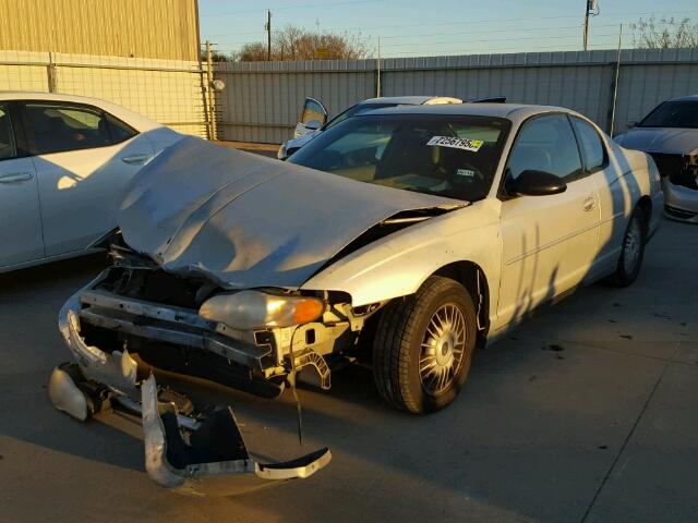 2G1WW12E7Y9384988 - 2000 CHEVROLET MONTE CARL 银色 照片 2
