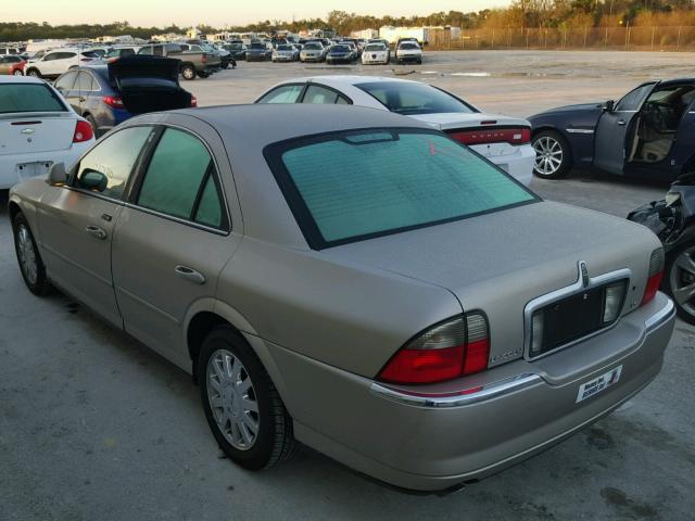 1LNHM86S93Y702656 - 2003 LINCOLN LS BEIGE photo 3