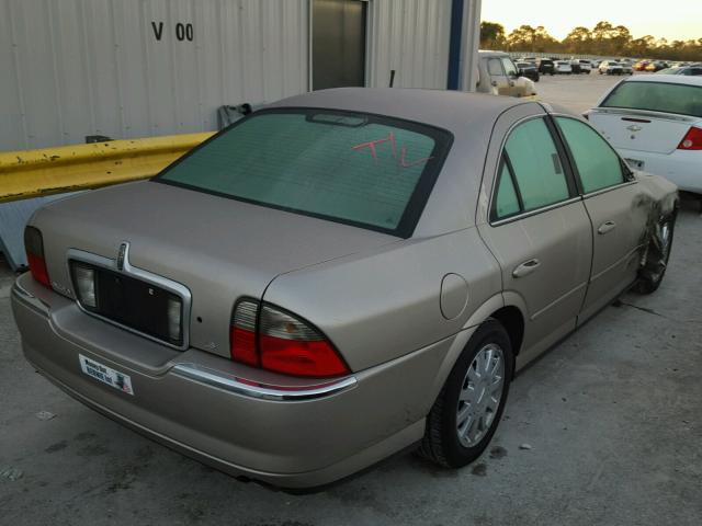 1LNHM86S93Y702656 - 2003 LINCOLN LS BEIGE photo 4