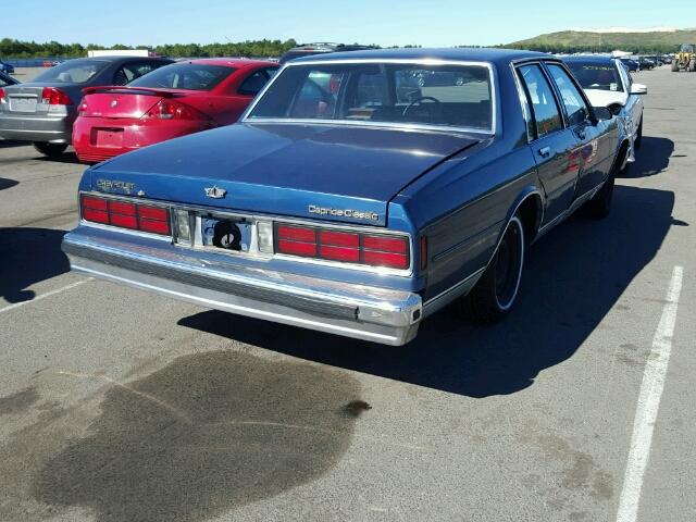 1G1BN51E9KA105191 - 1989 CHEVROLET CAPRICE CL BLUE photo 4