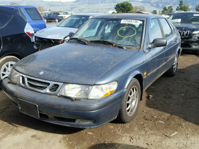 YS3DD58H8Y2024682 - 2000 SAAB 9-3 BLUE photo 2