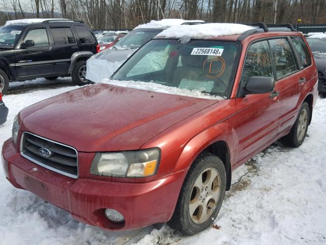 JF1SG65674H750464 - 2004 SUBARU FORESTER 2 RED photo 2