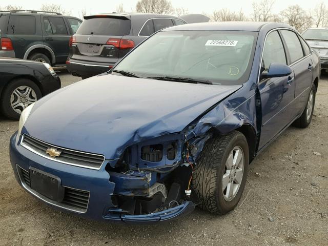 2G1WT58K969146926 - 2006 CHEVROLET IMPALA LT BLUE photo 2