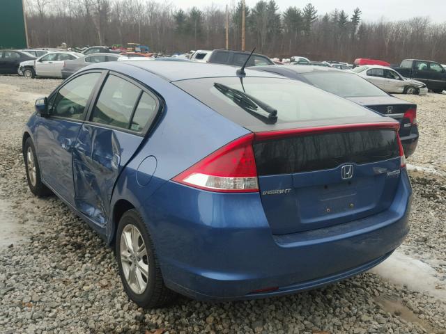 JHMZE2H7XAS027815 - 2010 HONDA INSIGHT EX BLUE photo 3