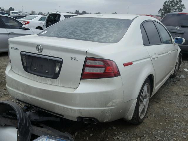 19UUA66207A017218 - 2007 ACURA TL WHITE photo 4